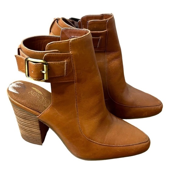 AEROSOLES Square Up Womens Leather Boots - Picture 5 of 10